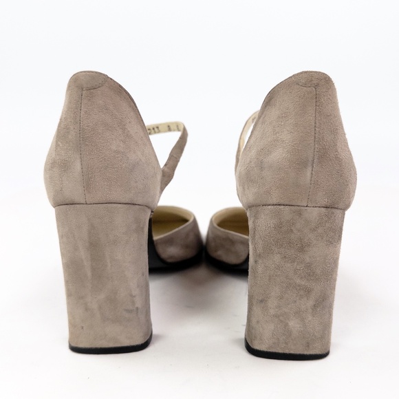 Vintage Martinez Valero Suede Mary Jane Block Heels Pumps - Picture 4 of 7